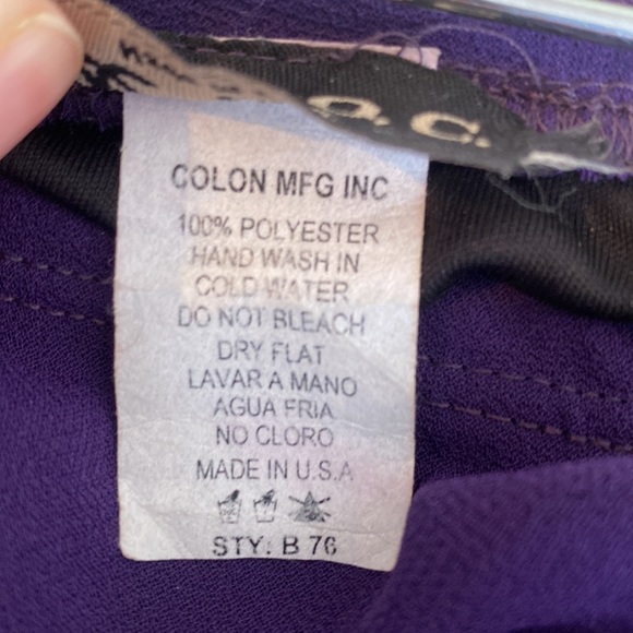 Vintage purple trumpet midi skirt. - Picture 3 of 6